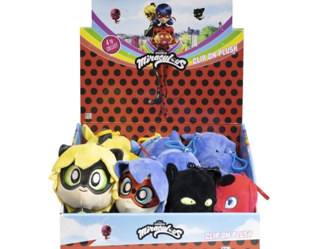 P.M.I. Miraculous Clip On Plush Characters (S1) (Random) (MLB7004)