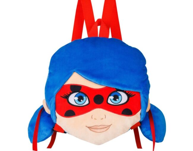 P.M.I. Miraculous Plush Backpacks 30cm (Random-2 characters to collect-Lady Bug/Black-Cat Noar) (MLB7008) - Image 2
