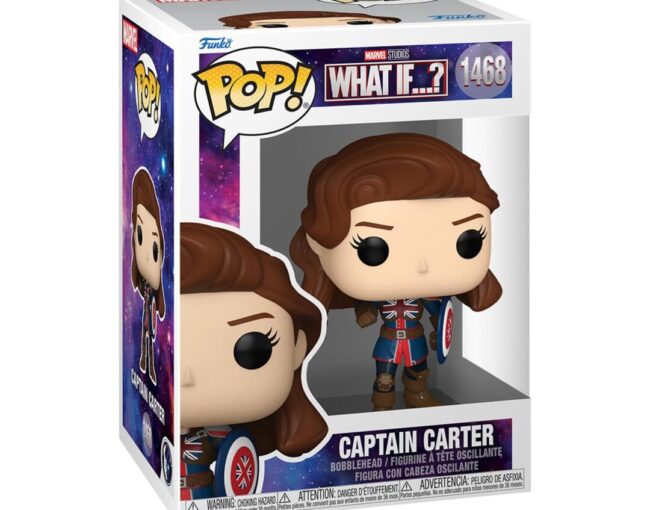 Funko Pop! Marvel: What If - Captain Carter (Special Edition) #1468 Bobble-Head Vinyl Figure - Image 3