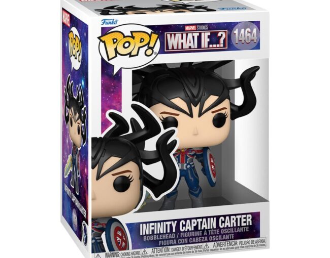 Funko Pop! Marvel: What If...? - Infinity Captain Carter #1464 Bobble-Head Vinyl Figure - Image 3