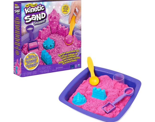 Spin Master Kinetic Sand Shimmer - Sparkle Sandcastle Set (Pink) (6063520)