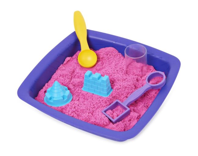 Spin Master Kinetic Sand Shimmer - Sparkle Sandcastle Set (Pink) (6063520) - Image 3