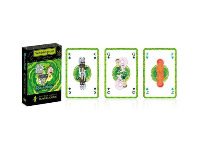 Winning Moves: Waddingtons No.1 - Rick and Morty Playing Cards NEW 2022 (WM02910-EN1)