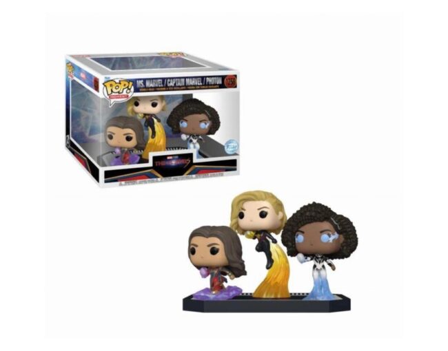 Funko Pop! Moment: The Marvels - Ms. Marvel / Captain Marvel / Photon (Special Edition) #1258 Bobble-Head Vinyl Figures
