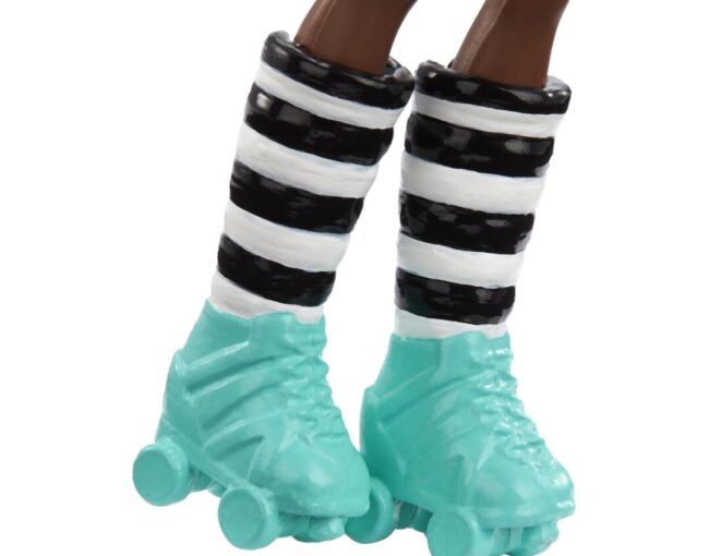 Mattel Polly Pocket Impulse Doll - Dark Skin Doll with Roller (HKV80) - Image 3