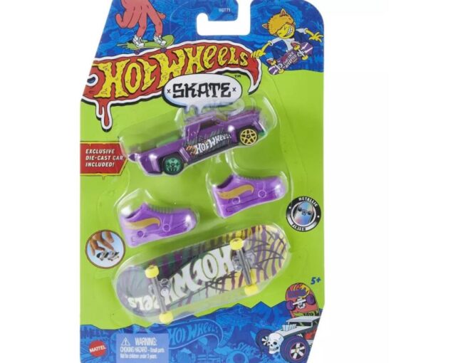 Mattel Hot Wheels: Skate - Solid Muscle & Feline Risky Tony Hawk Fingerboard Set (HNG64)