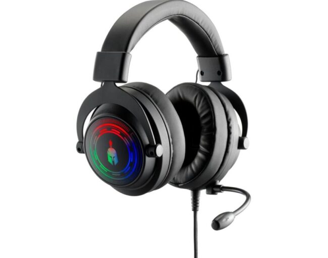 Spartan Gear - Myrmidon 3 Wired Headset (compatible with PC, playstation 4, playstation 5, xboxone, xbox series x/s, switch) (color: Black)