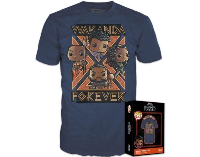 Funko Boxed Tee: Black Panther Wakanda Forever T-Shirt (S)