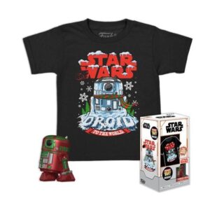 Funko Pocket Pop! & Tee (Child) Disney: Star Wars - Holiday R2-D2 (Metallic) Vinyl Figure & T-Shirt (S)
