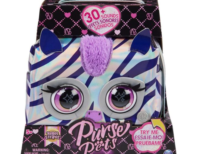 Spin Master Purse Pets: Metallic Magic Zebra - Rebel Stripez (6066464) - Image 2