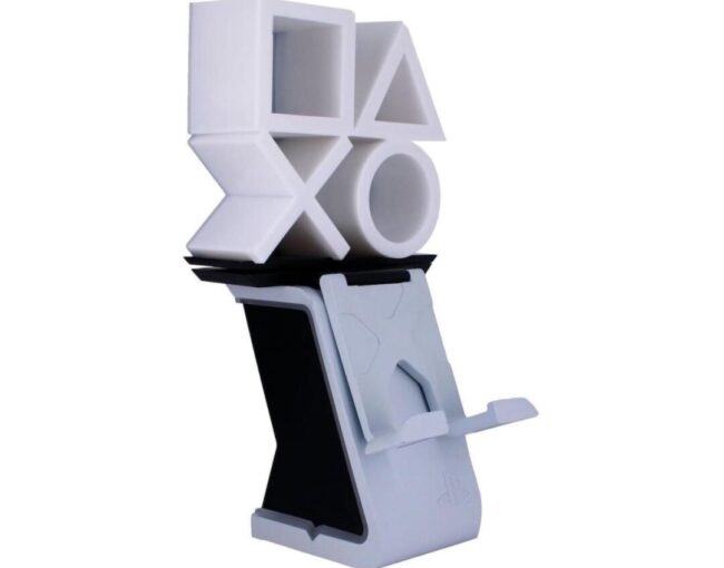 EXG Ikons by Cable Guys: Playstation Ikon - Light Up Phone & Controller Charging Stand (CGIKPS400452)