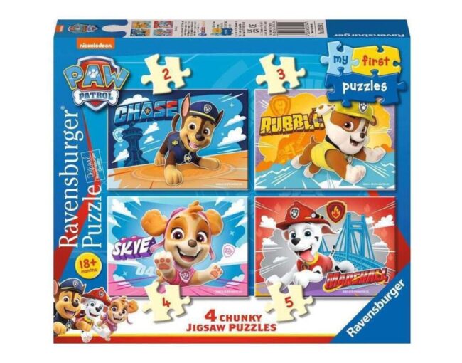Ravensburger My First Puzzles: Paw Patrol 4 Chunky Jigsaw Puzzles (03154)