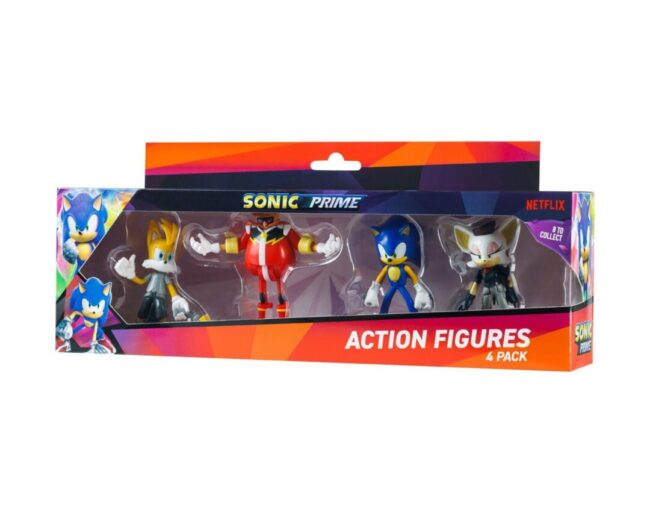 P.M.I. Sonic Prime - 4 Pack (S1) Action Figures (7.5cm) (Random) (SON6040)