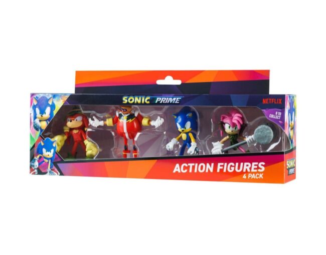 P.M.I. Sonic Prime - 4 Pack (S1) Action Figures (7.5cm) (Random) (SON6040) - Image 3