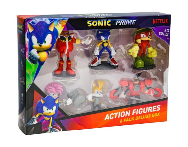 P.M.I. Sonic Prime - 6 Pack Deluxe Box (S1) Action Figures (7.5cm) (Random) (SON6070)