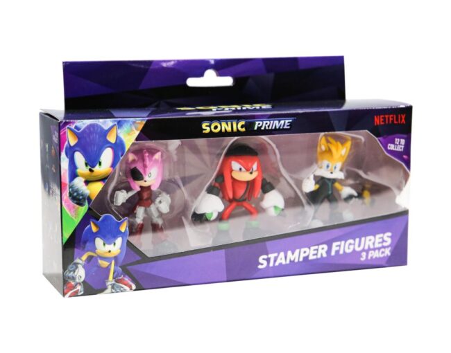 P.M.I. Sonic Prime - 3 Pack (S1) Stamper Figures (Random) (SON5021)