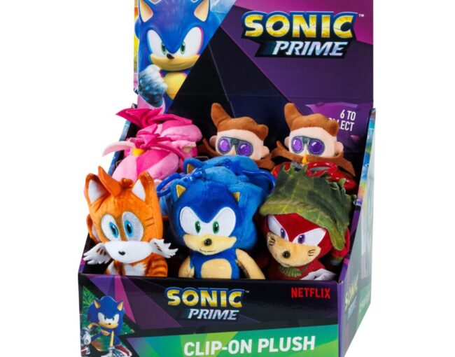 P.M.I. Sonic Prime Clip On Plush Character (15cm) (S1) (Random) (SON7004)