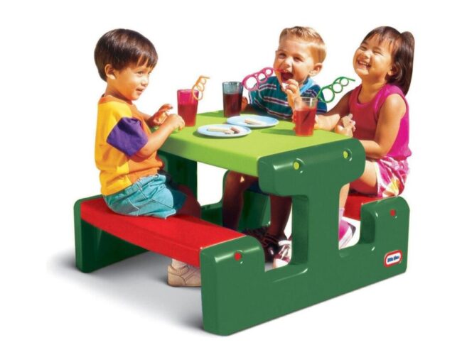 Little Tikes Junior Picnic Table - Evergreen (479A00060) - Image 2
