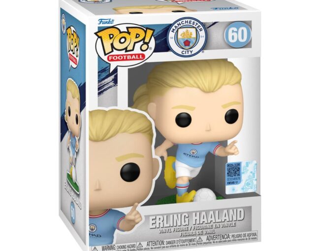 Funko Pop! Football: Manchester City - Erling Haaland (with Ball) #60 Vinyl Figure - Image 2