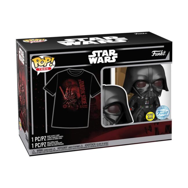 Funko Pop! & Tee (Adult) Disney: Star Wars - Darth Vader (Special Edition) Bobble-Head Vinyl Figure & T-Shirt (M) - Image 2