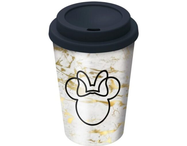 Stor Disney: Minnie Mouse Small Plastic Double-Walled Coffee Tumbler (390ml) (01048)
