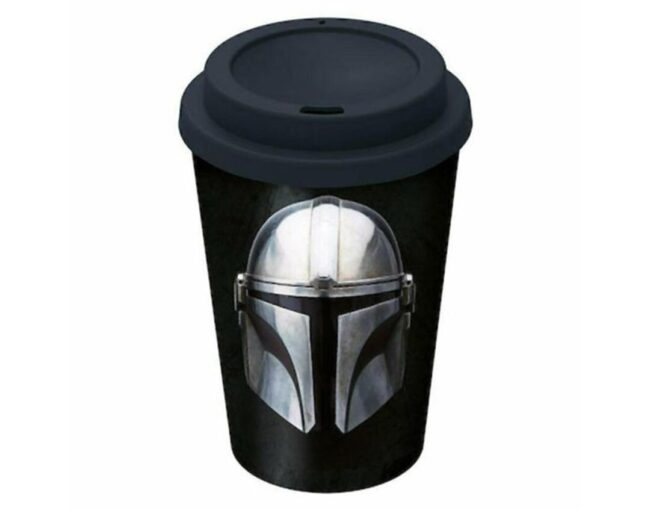 Stor Disney: Star Wars The Mandalorian Small Plastic Double-Walled Coffee Tumbler (390ml) (04868)