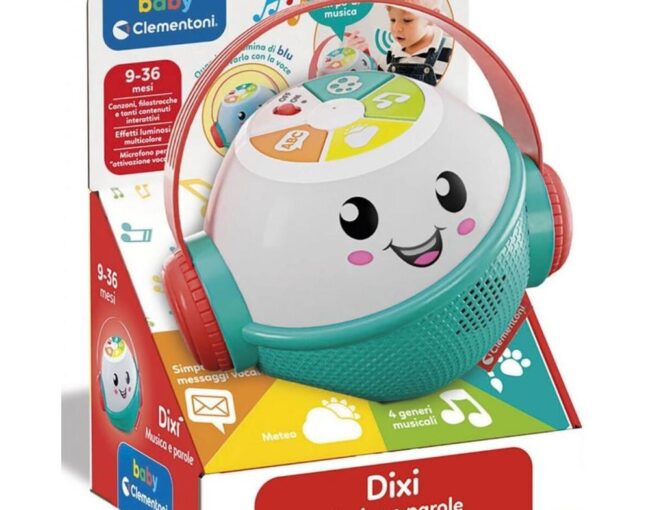 AS Baby Clementoni: Βρεφικό Παιχνίδι - Dixi Η Έξυπνη Βοηθός (Μιλάει Ελληνικά) (1000-63263)