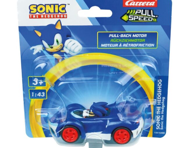 Carrera Pull Speed: Sonic The Hedgehog - Sonic the Hedgehog (Blue) Pull-Back Vehicle 1:43 (15818325) - Image 2