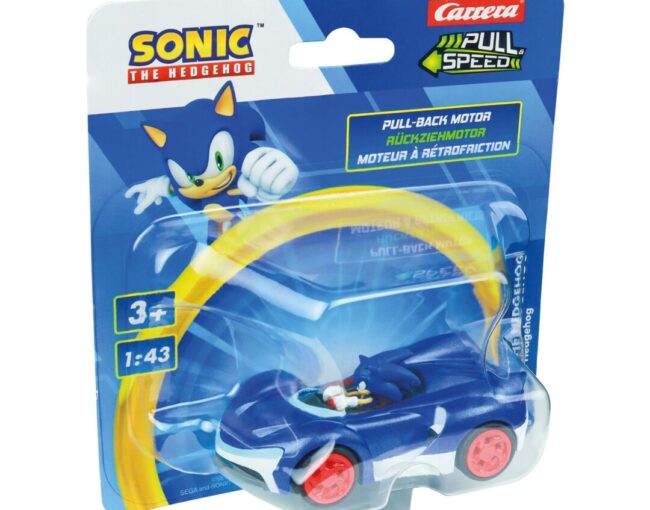 Carrera Pull Speed: Sonic The Hedgehog - Sonic the Hedgehog (Blue) Pull-Back Vehicle 1:43 (15818325) - Image 3