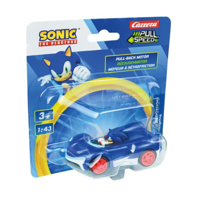 Carrera Pull Speed: Sonic The Hedgehog - Sonic the Hedgehog (Blue) Pull-Back Vehicle 1:43 (15818325) - Image 3