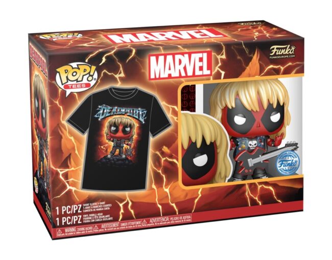 Funko Pop! & Tees (Adult): Deadpool - Heavy Metal Vinyl Figure & T-Shirt (S) - Image 2