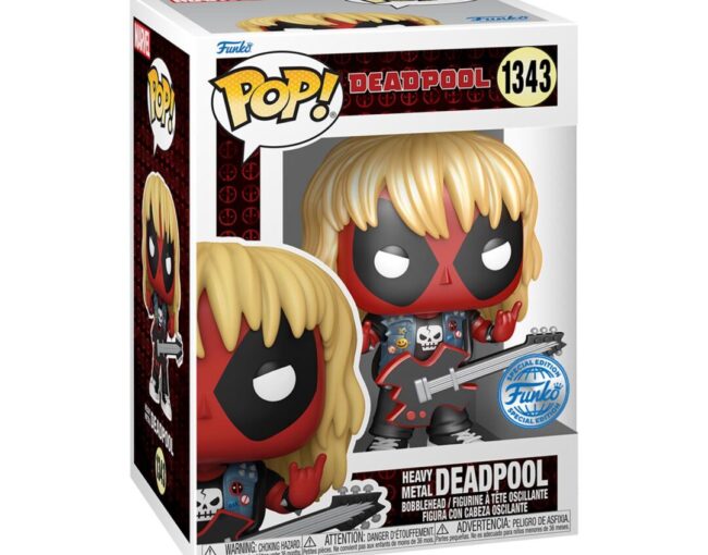 Funko Pop! & Tees (Adult): Deadpool - Heavy Metal Vinyl Figure & T-Shirt (S) - Image 3