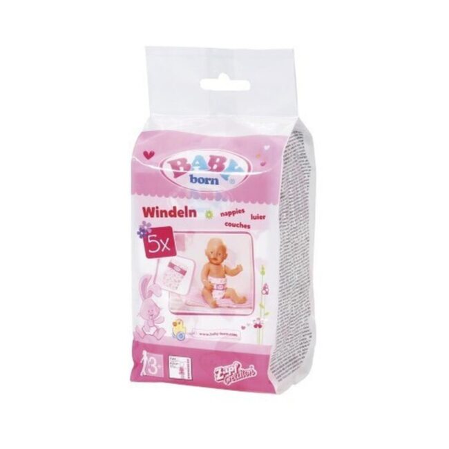 Zapf Creation: Baby Born - Nappies (5 pack) (826508-116718) - Image 3