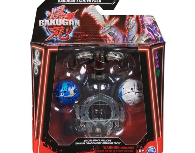 Spin Master Bakugan: Starter Pack - Special Attack Nillious/Titanium Dragonoid/Titanium Trox (20142185)