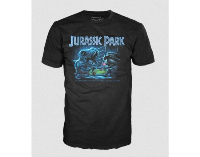 Funko Pop! Tee: Jurassic Park - T-Rex with Jeep (L)