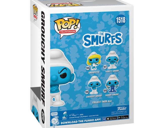 Funko Pop! Television: The Smurfs - Grouchy Smurf #1518 Vinyl Figure - Image 3