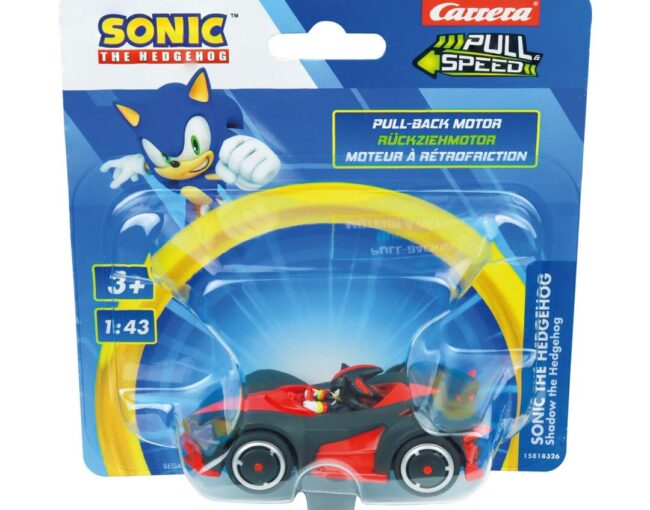 Carrera Pull Speed: Sonic The Hedgehog - Shadow the Hedgehog (Black) Pull-Back Vehicle 1:43 (15818326) - Image 2
