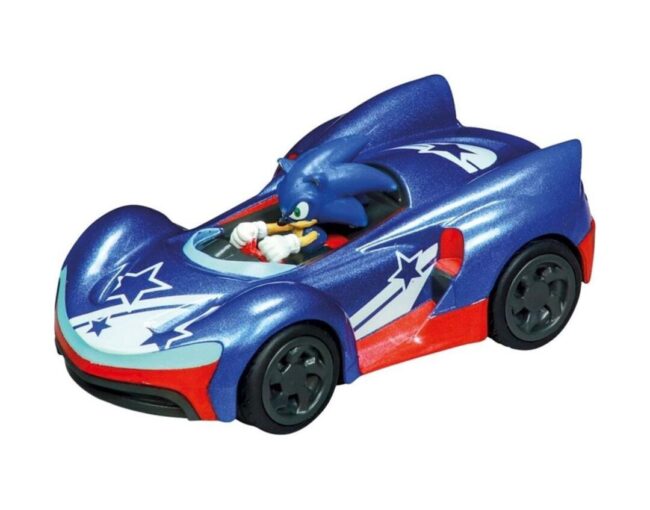 Carrera Pull Speed: Sonic The Hedgehog - Sonic the Hedgehog (Blue Stars) Pull-Back Vehicle 1:43 (15818327)