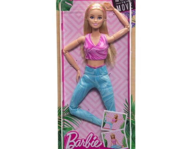 Mattel Barbie: Made to Move - Blonde Fashion Doll Wearing Removable Sports Top & Pants (HRH27) - Image 3
