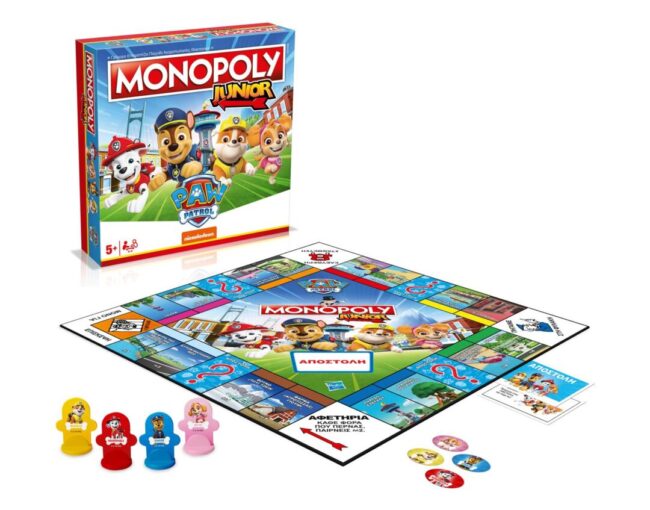 Winning Moves: Monopoly - Junior Paw Patrol  Επιτραπέζιο (Ελληνική Γλώσσα) (WM04163-GRK) - Image 2