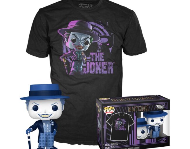 Funko Pop! & Tee (Adult): Batman (1989) - The Joker Vinyl Figure & T-Shirt (M)