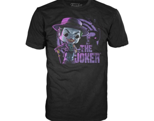 Funko Pop! & Tee (Adult): Batman (1989) - The Joker Vinyl Figure & T-Shirt (M) - Image 2