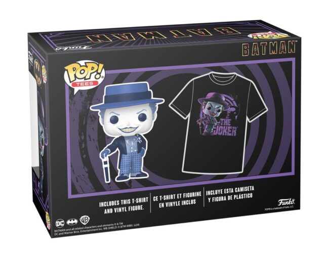 Funko Pop! & Tee (Adult): Batman (1989) - The Joker Vinyl Figure & T-Shirt (M) - Image 3