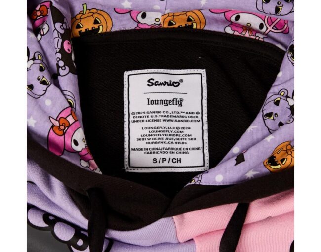 Loungefly Sanrio: Hello Kitty - Kuromi And My Melodi Halloween Hooded Sweatshirt (XL) (SANHD0003X) - Image 2