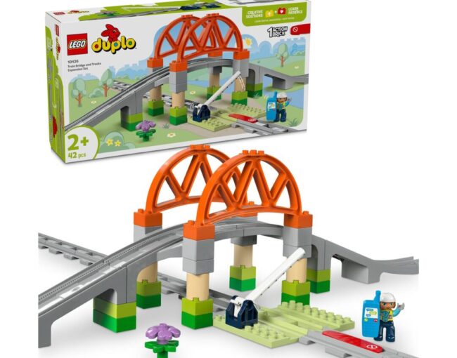 LEGO® DUPLO® Town: Train Bridge and Tracks Expansion Set (10426)