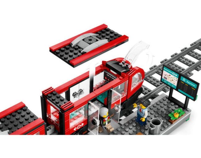 LEGO® City Downtown: Streetcar and Station (60423) - Image 2
