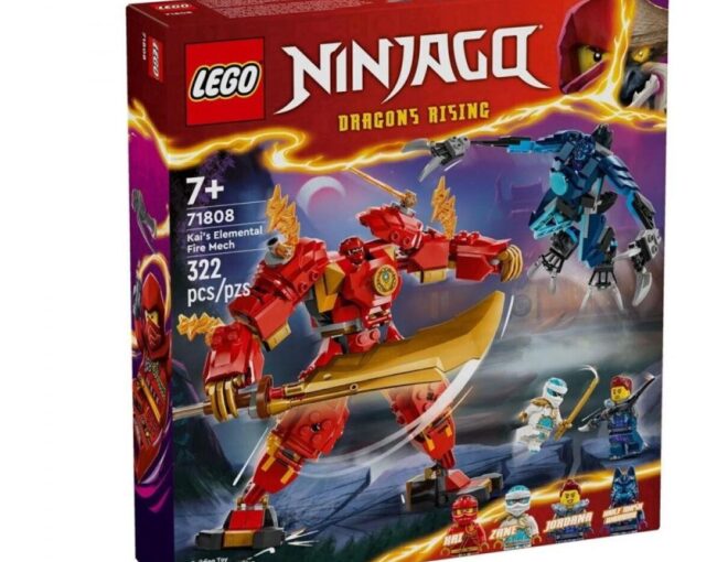 LEGO® NINJAGO®: Kai’s Elemental Fire Mech Toy (71808) - Image 2