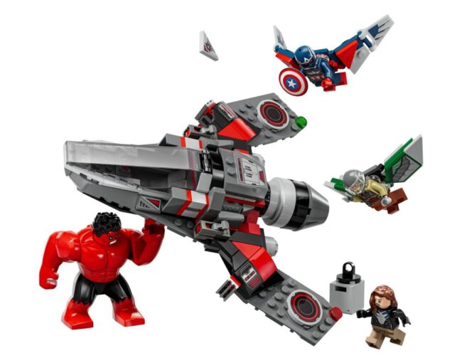 LEGO® Marvel: Captain America vs. Red Hulk Battle (76292)