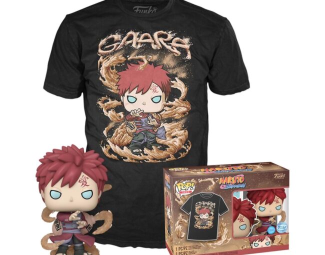 Funko Pop! & Tee (Adult): Naruto - Gaara (Glows in the Dark) Vinyl Figure and T-Shirt (XL)