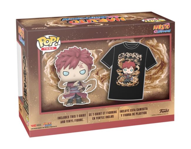 Funko Pop! & Tee (Adult): Naruto - Gaara (Glows in the Dark) Vinyl Figure and T-Shirt (XL) - Image 3